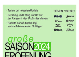 GolfPartner Saisoneröffnung 2024 am 13.04.2024